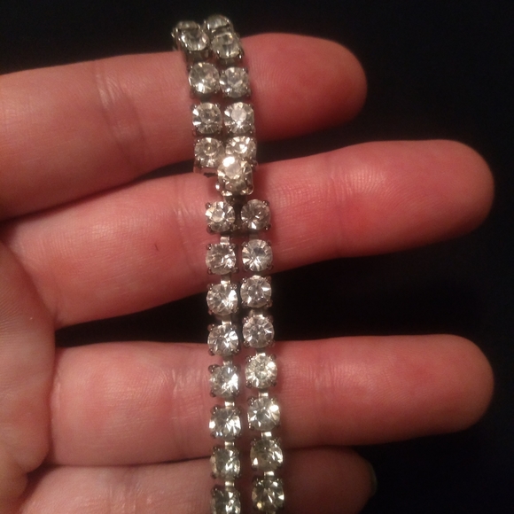 Vintage 1940s/1950s CORO Tennis Bracelet - Picture 2 of 3